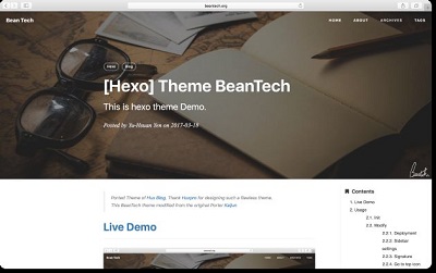 Hexo Theme BeanTech