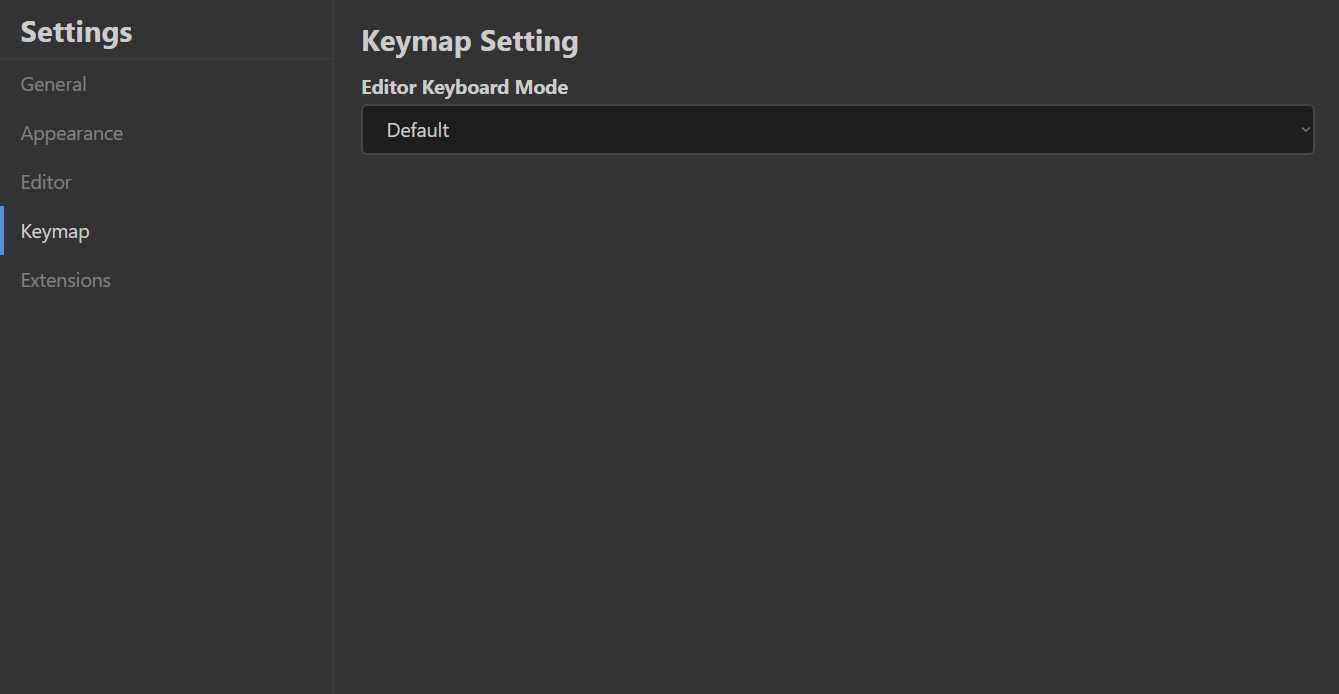 Keymap Setting